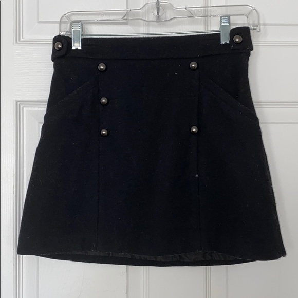 Top Shop black felt skirt - Picture 1 of 3